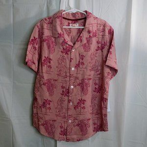 Short Sleeve Dino Button Down